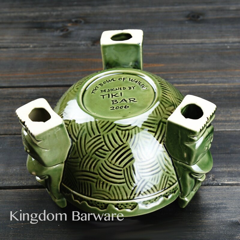 Ceramic Punch Bowl Tiki Bowl Waikiki Bowl Tiki Mug