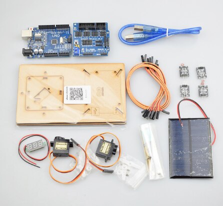 Smart Solar Light Tracking Equipment Power Generation Maker Project Small Production for Arduino: Full set