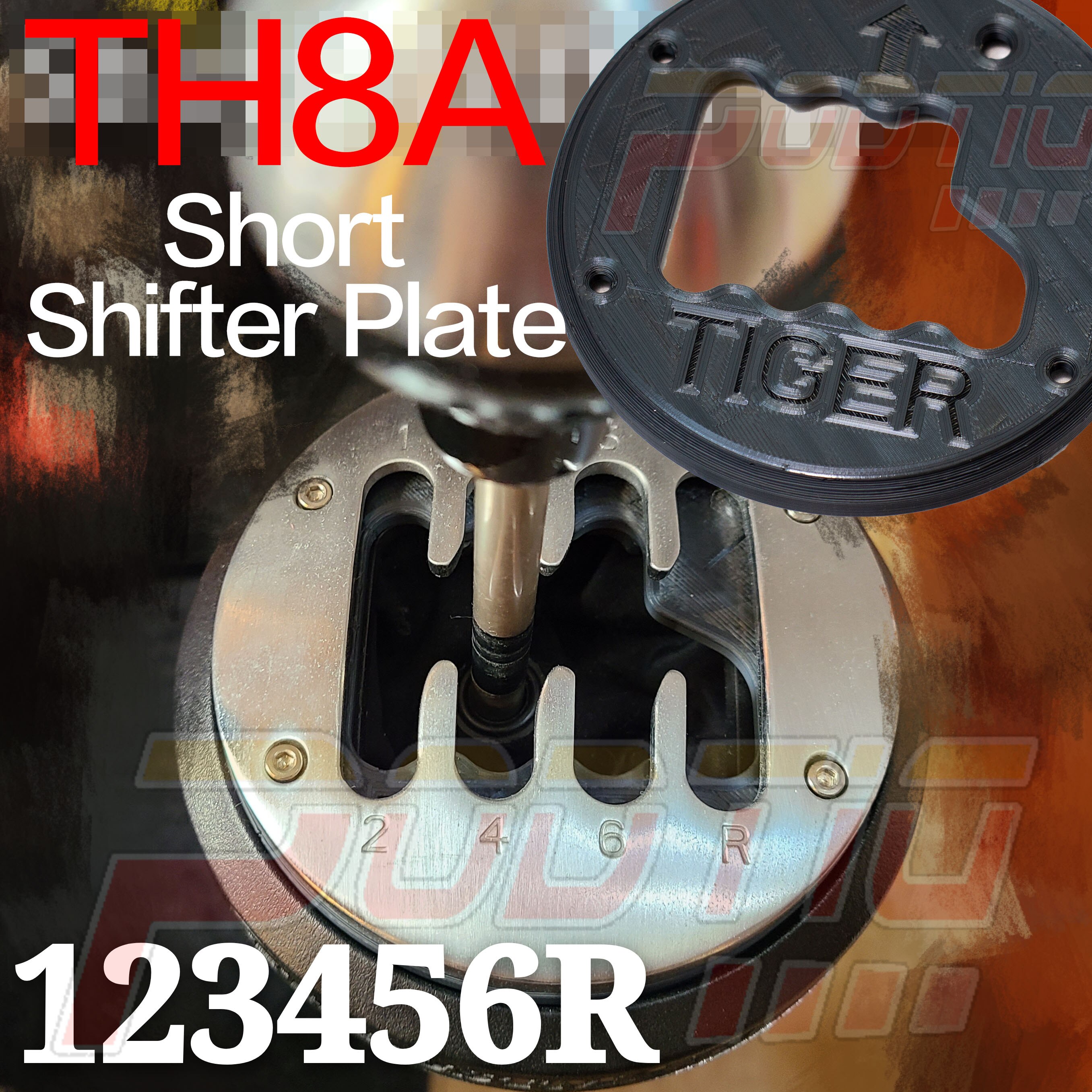 【PODTIG】Short Shifter Plate For thrustmaster t300 TH8A Gear Shifter SIMRACING sim racing