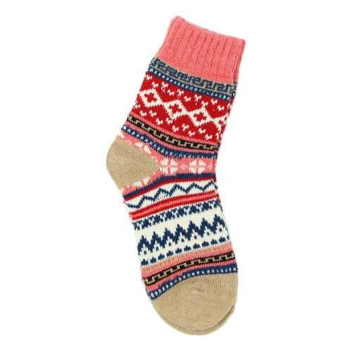 Frauen Mädchen Spezielle aufbringen Socke Wolle Bett Socken draussen drucken gehen Arbeit Winter Thermische Socken