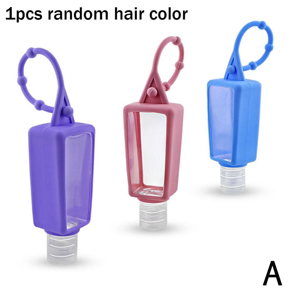 30ML Portable Cute Hangable Silicone Mini Hand Sanitizer No Clean Squeeze Empty Bottle Travel Safe Hand Gel Holder Split Bottles: Handsanitizerbottle