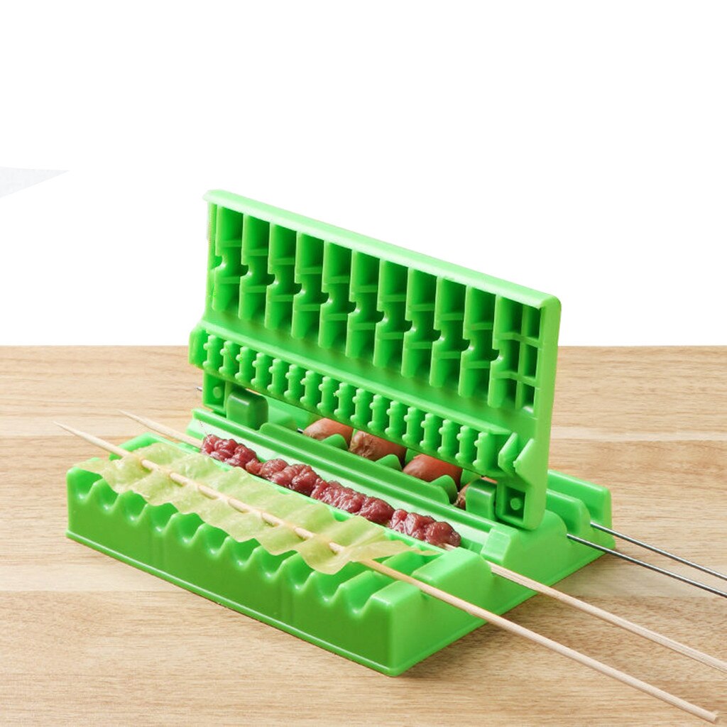 Machine pour faire des brochettes de Kebab, boîte pour faire des brochettes de Barbecue, viande de bœuf, porc, légumes, Grill, accessoires de cuisine, Gadget pour Barbecue en plein air