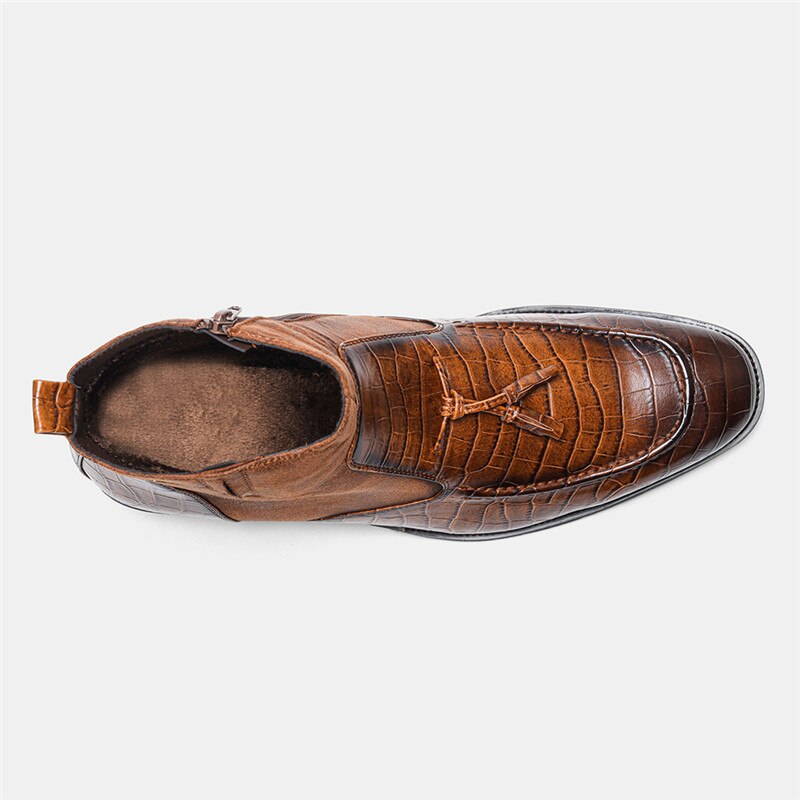 Tendance britannique nouvelle botte pointue à talons bas Chelsea bottes hommes bottes chaussures à talons hauts Cowboy bottes hommes Zapatos