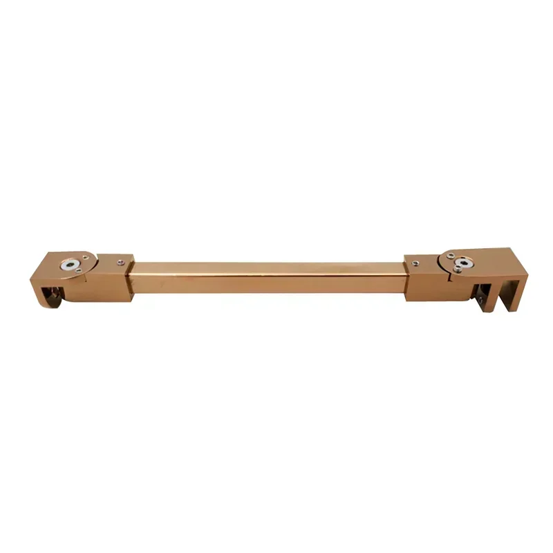Rose Gold Douche Installatiesets Douche Glazen Klem Beugel Glazen Deurgreep Scharnier Behuizing Glazen Paneel Steunstang: Oranje