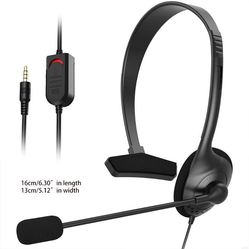 AP29 USB Headset with Microphone Single-Sided Computer Headphone Lightweight Call Center Headset for PC/Laptop/Computer