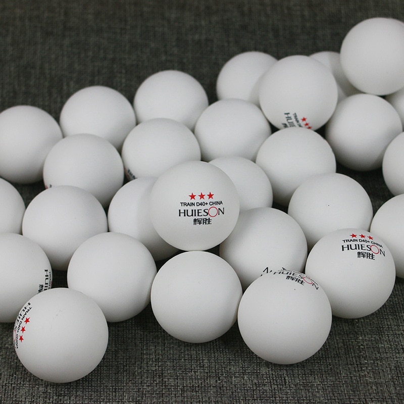 Tabla Pelotas De Tenis Huieson 50 Unids/pack 3 Estrella Material 40 + ABS De Plástico Accesorios de Bolas de Tenis de Mesa de Ping Pong