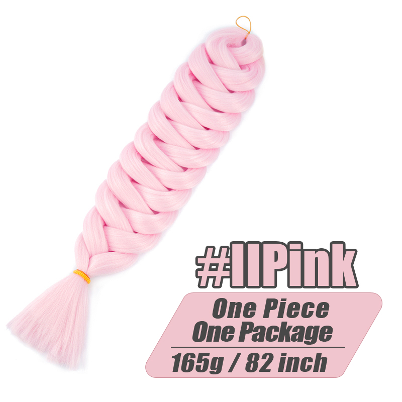 Extensiones de cabello trenzado esponjoso Xpression para mujer, trenzas Jumbo preestiradas Kanekalon, mechones de pelo sintético