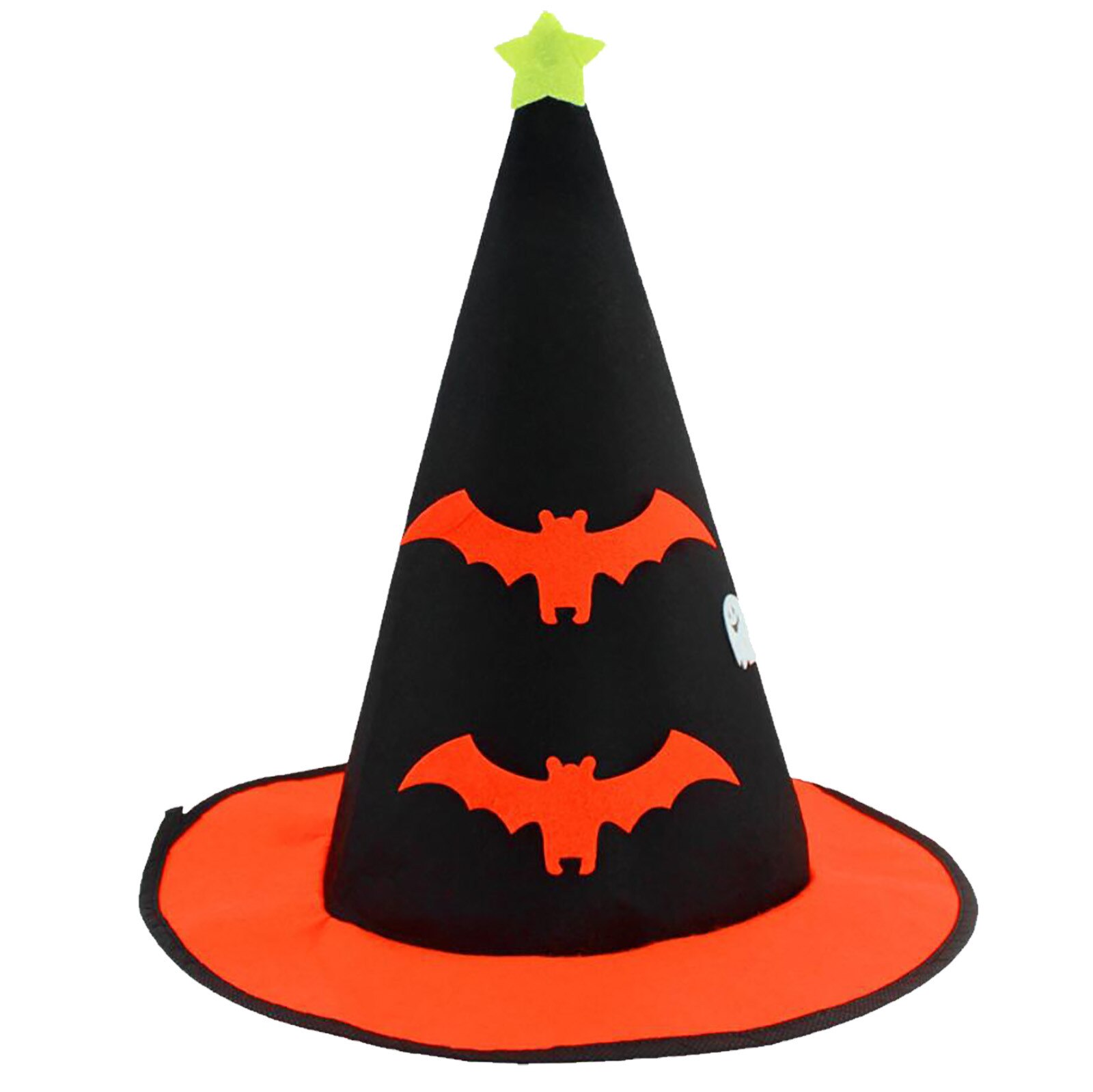 Black Witch Hats Wizard Top Hat Party Cap Cosplay Fancy Dress Halloween Masquerade birthday Head Wear: B