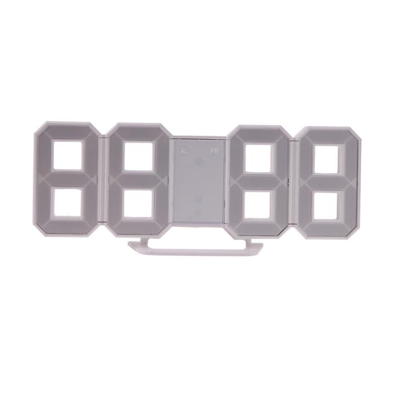 8 formade usb digitala bordsklockor led väckarklocka tid display klockor 24 & 12- timmar display alarm snooze heminredning