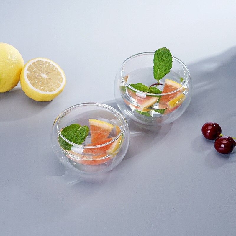 4 Pcs 50ml100ml150ml200ml Double Wall Cup Isolatie Hoge Borosilicaatglas Cup Koffie Melk Sap Drinken