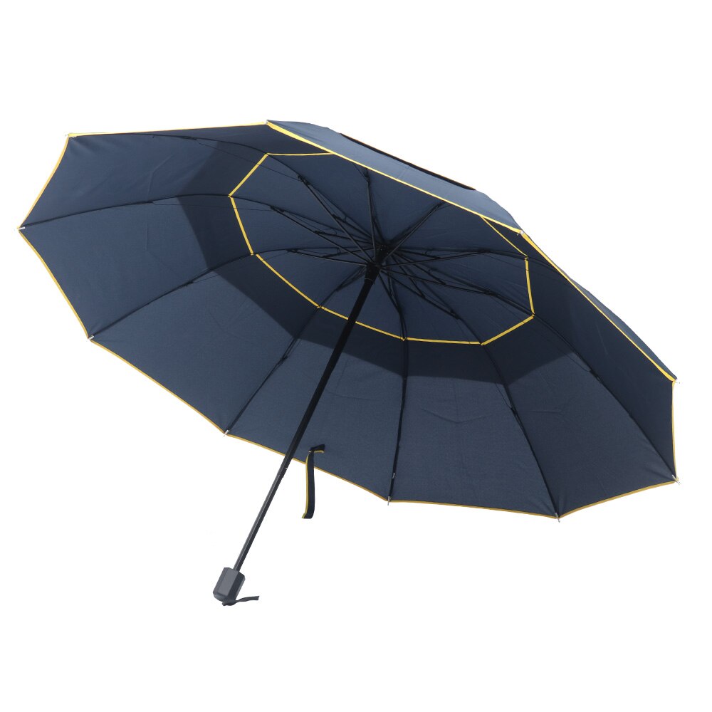 Anti Uv Big Umbrella Rain Women Folding Windproof Sun Large Men Hi-Q Corporation Umbrellas Female Parasol Paraguas Chinese: Black
