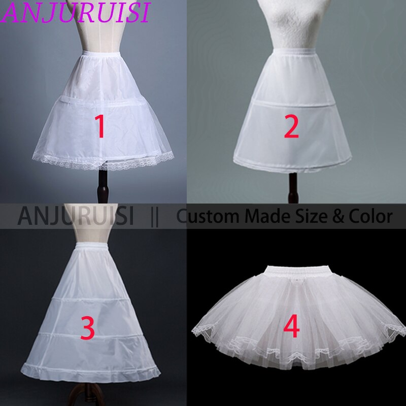 Enagua ANJURUISI , enaguas cortas para niños, vestido de niña con flores, crinolina para boda, niñas pequeñas/niños/enaguas de niño