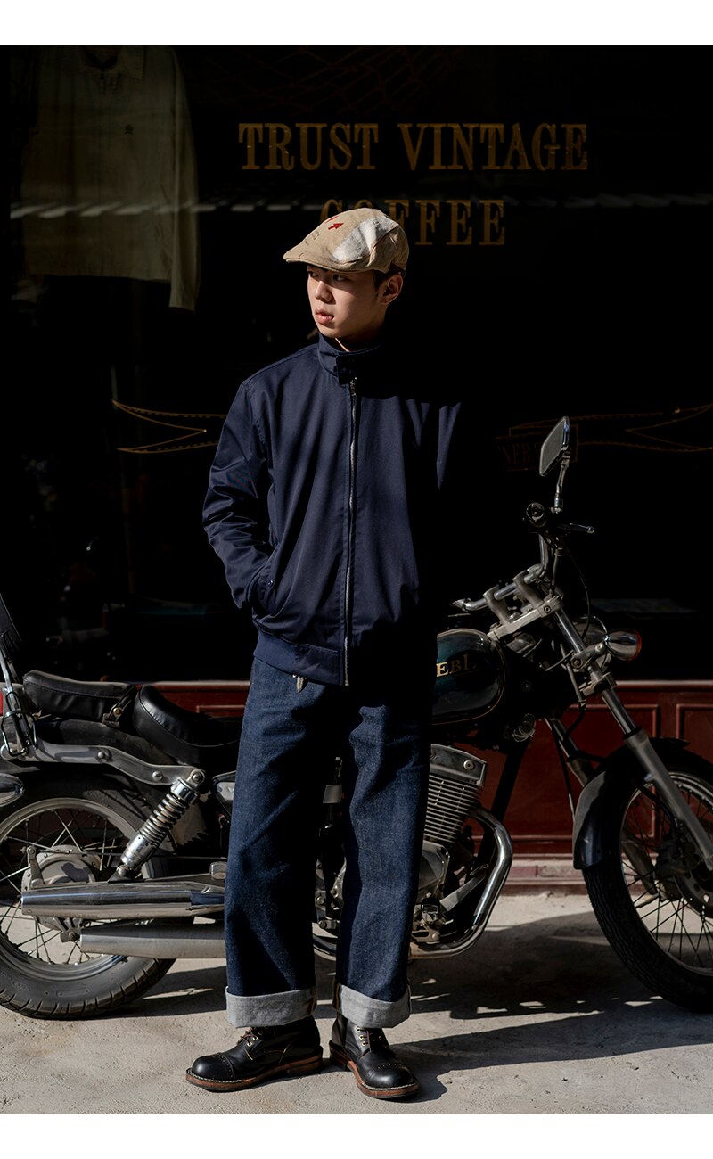 2022 nowa amerykańska oprzyrządowanie kurtka w kratę wodoodporna kurtka retro wiosną i jesienią punk motocykl kurtka męska modny cienkie