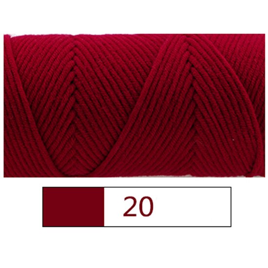 10 Pcs / Lot Lovers Cotton Natural milk cotton thick yarn for knitting Baby wool thread crochet hand knitting yarn cotton yarn: NO 20 Colour