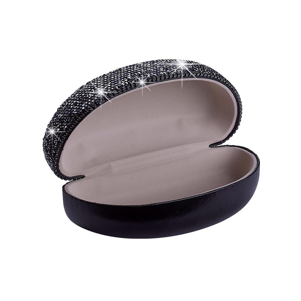 Bling bling strass portátil óculos de sol caso caixa olhos caixa titular mais cores para a escolha