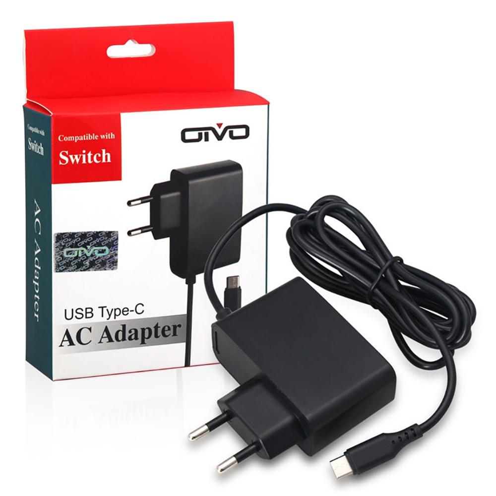C Adapter Charger for Nintend Switch NS Game Console Charger Wall Adapter Charging Power Supply Home Travel Use .