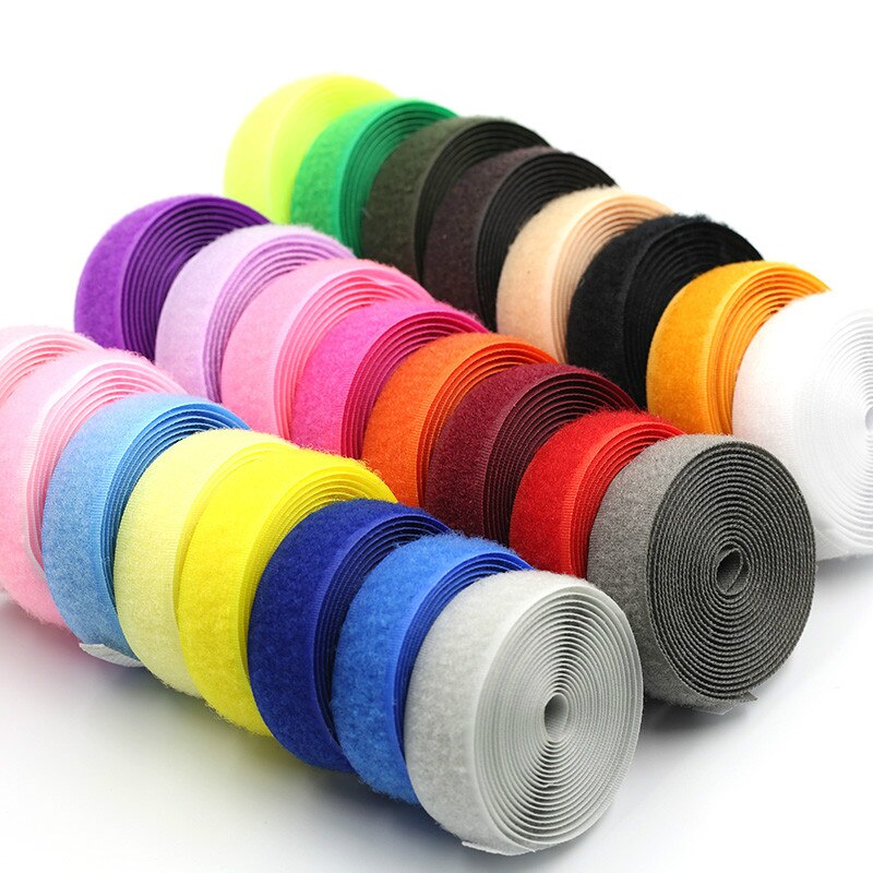 2cm wide DIY Hook and Loop No Adhesive Fastener Tape Nylon Button Sewing Garment Bags DIY Magic kneading Patch velcros