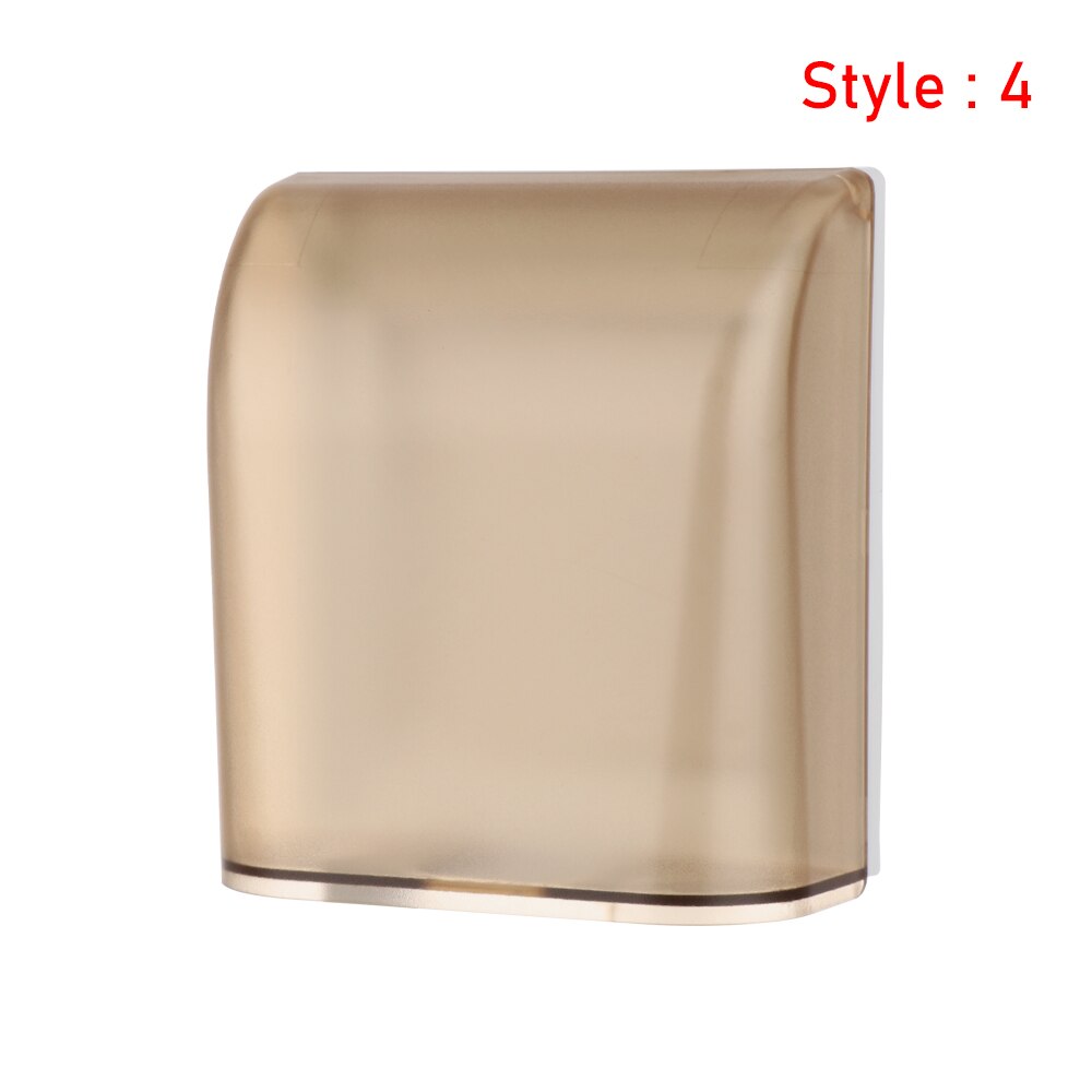 1PC 86 Typ Ochse Nagel-freies Kleber Einfügen Einfache Installation Wasserdichte Kasten Steckdose Wasserdichte Kasten Gremium Tafel schalter Schutz: Stil 4