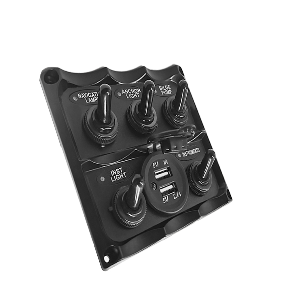 Interruptor de palanca de servicio para yate marino, accesorios de coche, Control multifunción de plástico, 12V
