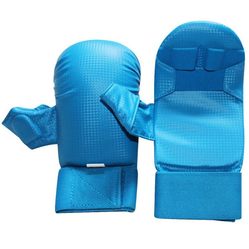Guantes de Karate para niños, guantes de entrenamiento kárate, azul y rojo