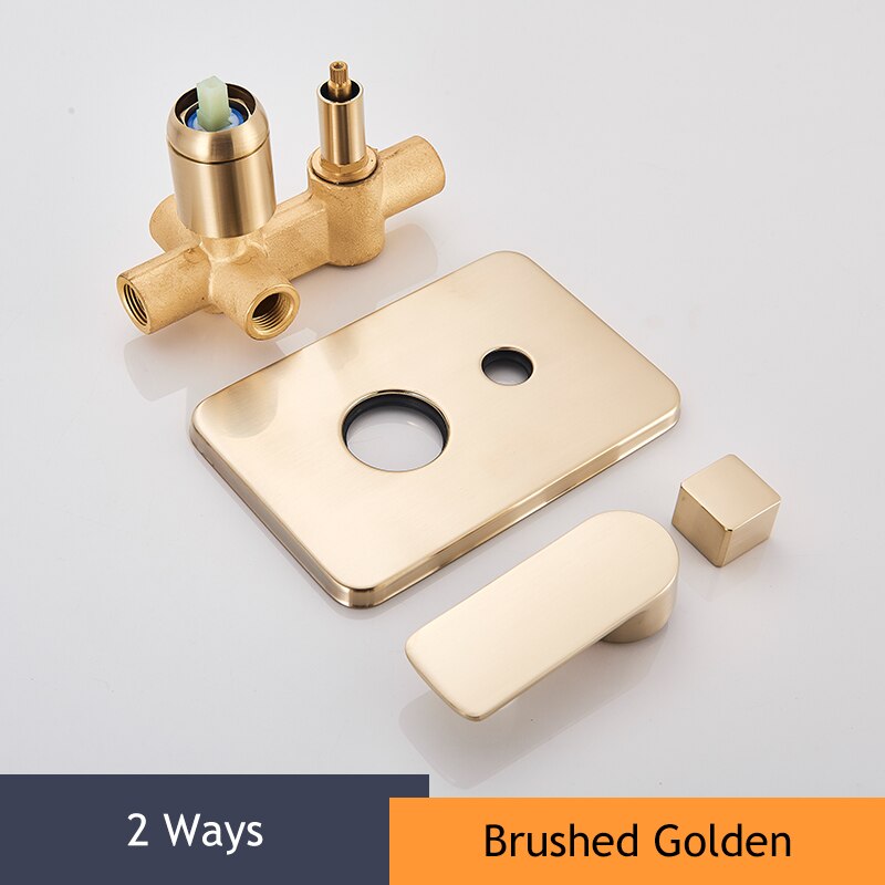 2/3 Manieren Badkamer Accessoires Badkamer Douche Mengkraan Enkel Handvat Wall Mount Koud Water Douche Kraan Messing Cartridge: Licht Groen