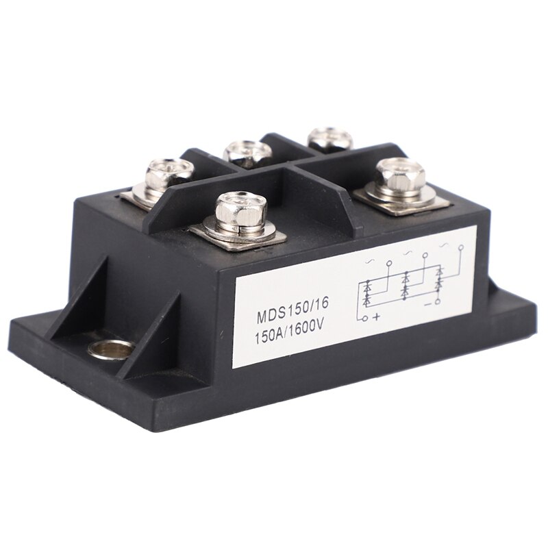 MDS150A 3-Fase Diode Bridge Rectifier 150A Amp 1600V Koper 150 Celsius 80X40x33mm Metal Case Diode Brug Controle