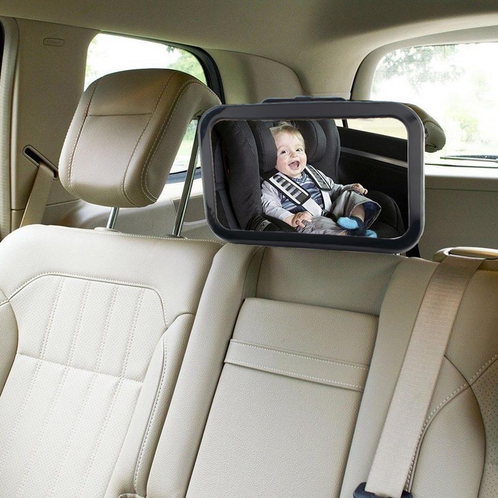 Verstelbare Riem Achterbank Auto Innerlijke Spiegel Vierkante Facing Rear View Hoofdsteun Mount Spiegel Veiligheid Baby Kids Monitor Auto Styling