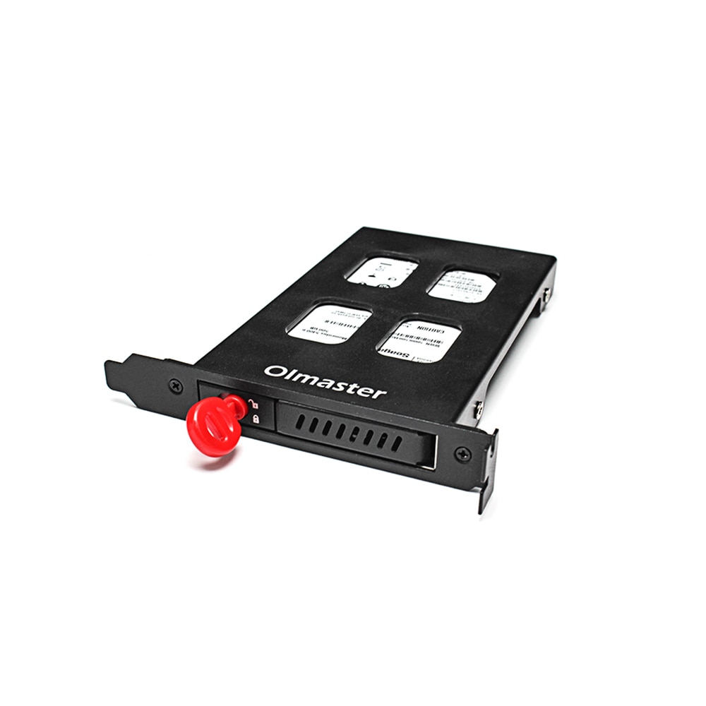 Oimaster 2.5Inch Pci Harde Schijf Bay Sleutel Afsluitbare Metalen 2.5 ''Sata Harde Schijf/Ssd Bay
