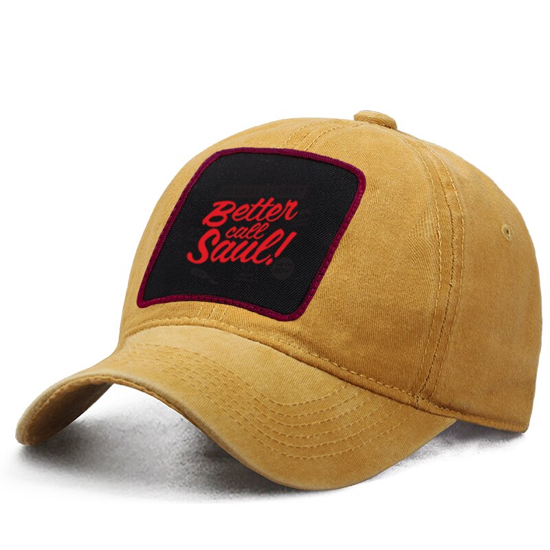 Meglio Chiamare Saul Berretto Da Baseball Donna Berretti Coda di Cavallo Caps Papà Trucker Snapback Cappello Solido Boinas Gorras Casquette Sole Cappelli Ombra: Yellow 6