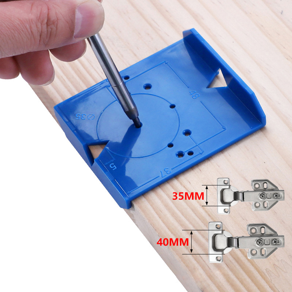 Scharnier Gat Boren Gids Locator 35Mm Deuvel Jig Abs Scharnier Jig Gat Zaag Voor Hout Boor Meubels Scharnier Installatie houtbewerking