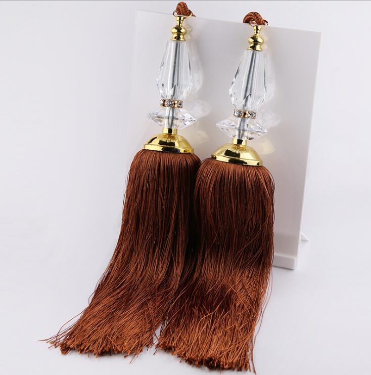 style curtain decoration accessories acrylic crystal hanging ball tassel bandage home textile decoration supplies: NO 11