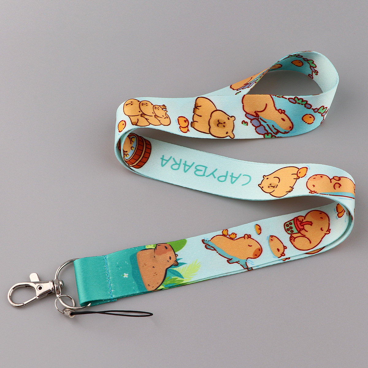 Cute Capybara Lanyard for Keys Neck Strap ID Card Badge Holder Cell Phone Strap Key Chain Key Holder Key Rings Accessories