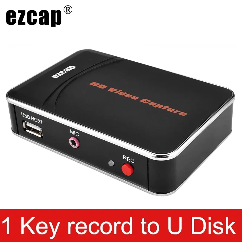 EZCAP 280HD HDMI Game Capture Card Video Record Box 1080P 30fps Game Recorder voor Xbox PS3 PS4 MIC-ingang, naar USB-schijf, geen pc nodig