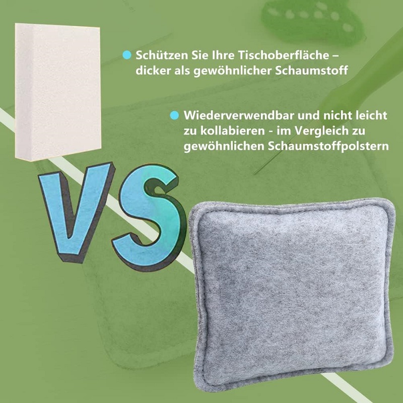 Base de fieltro de aguja, almohadilla de fieltro en seco, juego de iniciación de fieltro con soporte para agujas de fieltro y agujas de fieltro para manualidades DIY