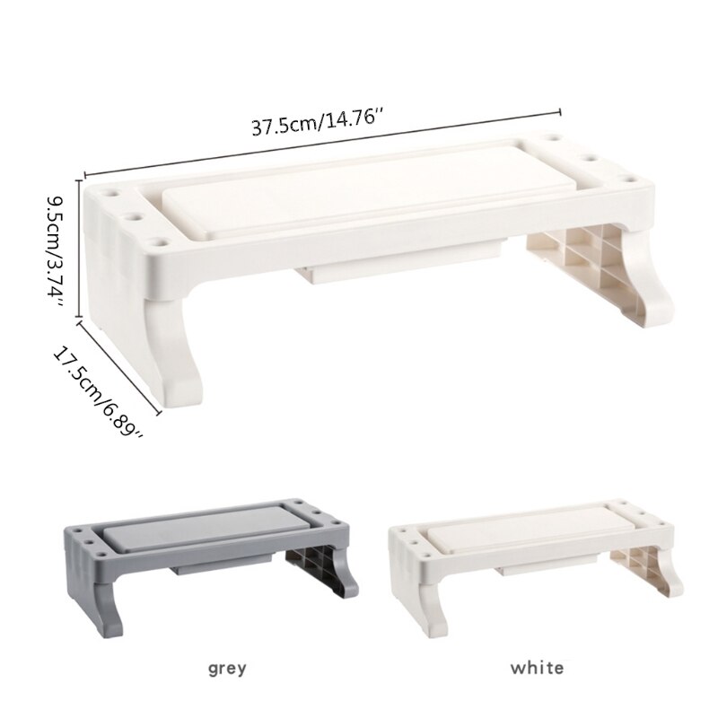 Multi-function Desktop Monitor Stand Computer Screen Riser Shelf Plinth Strong D08F