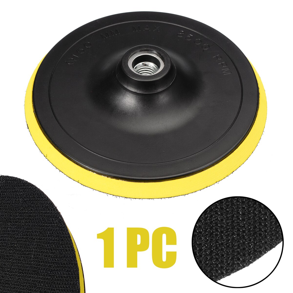 3/4/5/6/7 Inch Car Polishing Pad Buffing Plate Disc Adhesive Backed Hooks 75mm~180mm for Car Polishing & Grinding Materials Set: 6 Inch