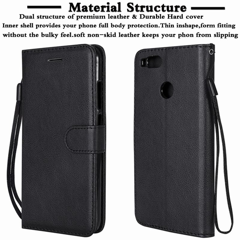 Luxus Flip Brieftasche Fall Für Xiao mi A1 A2 5X 6X Xiao mi mi 5x 6x Abdeckung Leder Karte Halter coque Für mi 5X Buch Stil Telefon Fällen