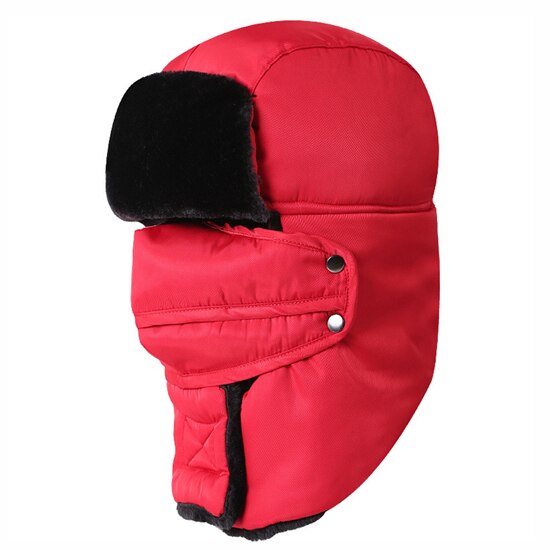 Chapéu montanhismo vk089 feminino e masculino, máscara de proteção para as orelhas ao ar livre à prova de vento, para caminhada, acampamento, ski, para escalada: Red