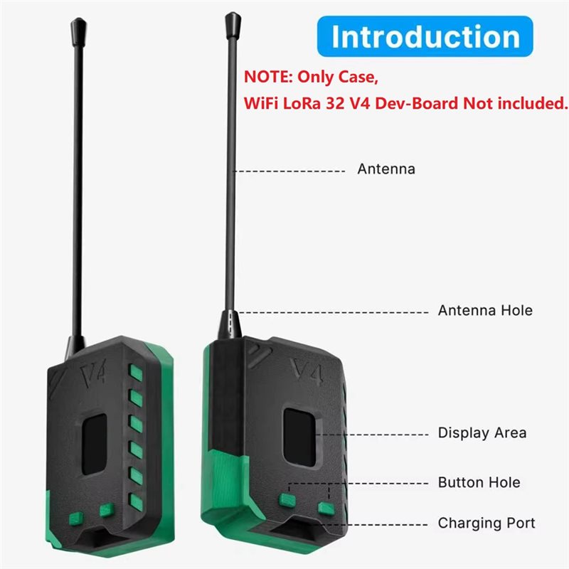 Kabel für heltec  v4 meshtastic wlan lora 32 v4 0.96 zoll oled solarbetriebenes lora 32 entwicklungsboard gehäbenutzen (nur gehäbenutzen)