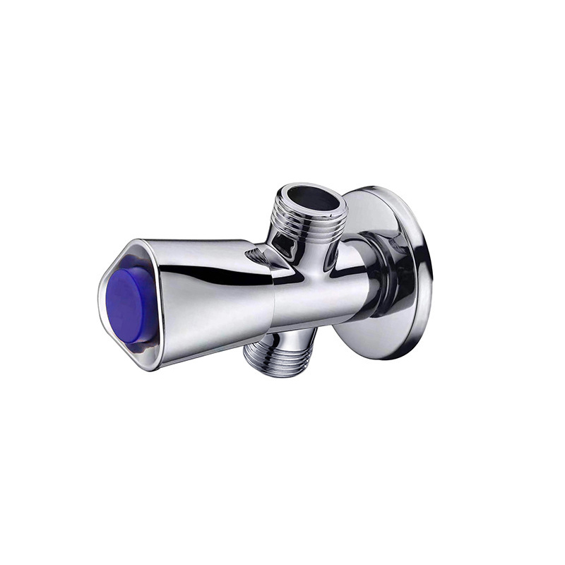 Bathroom Angle Valve Anti-explosion Thicken Toilet Triangular Valve Copper Push Button Switch Valve Wall Mounted for Toilet Sink: A3