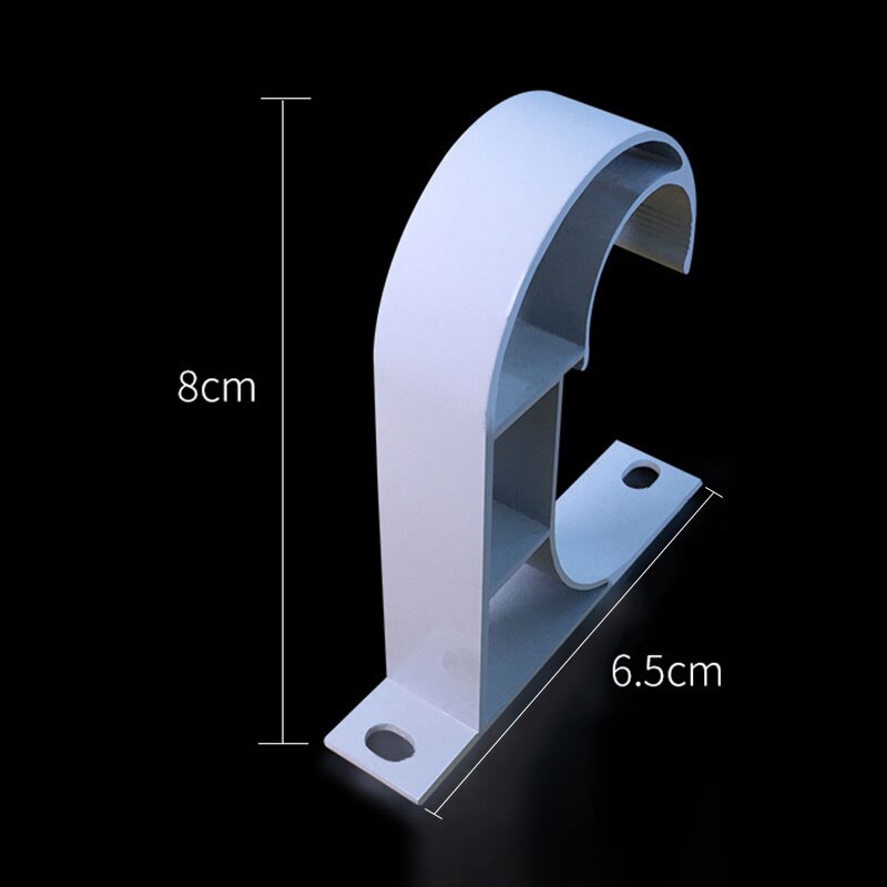 Curtain Hook Top Mounted Ceiling Suspended Bracket Roman Rod Single Holder Base Stand Curtain Accessories Thicken Rod Bracket: 1