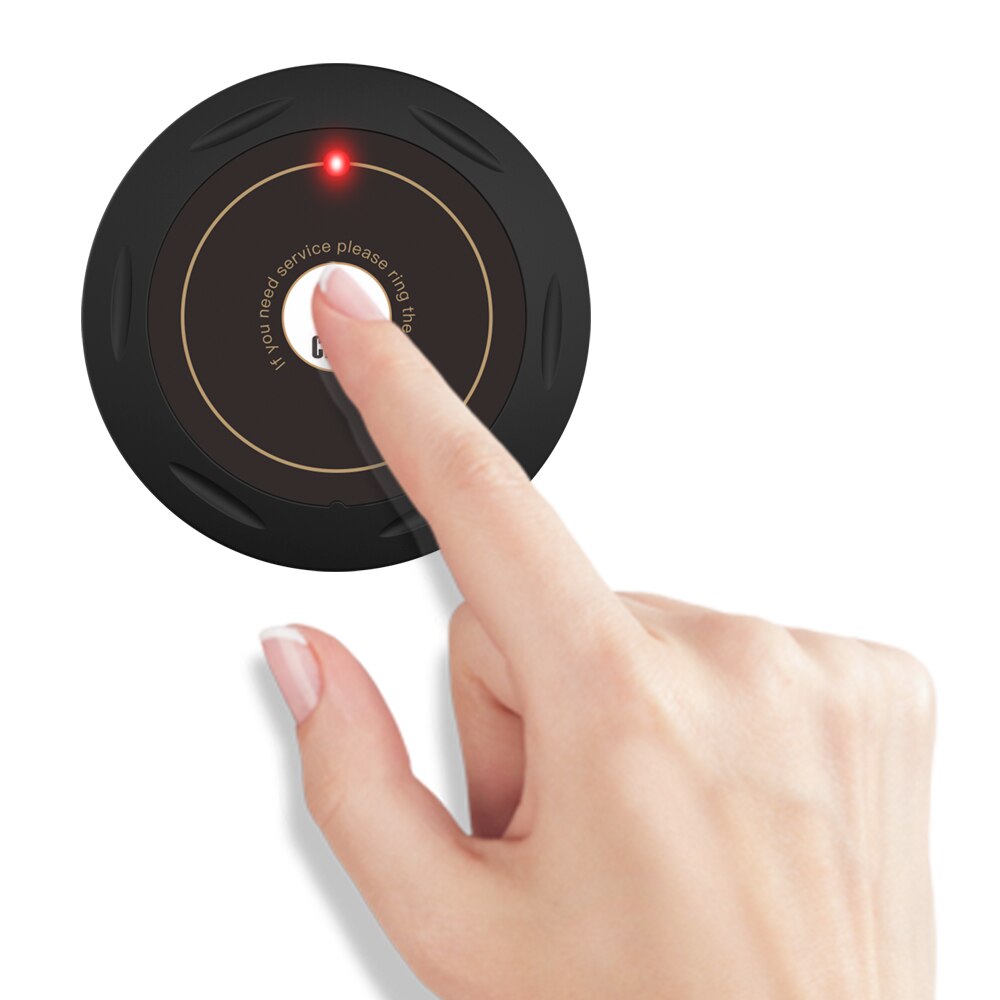 BYHUBYENG Wireless Office 3 Call 1 Call Buzzer Home Alarm System Transmitter Emergency Button Waiter Calling Caregiver Pager