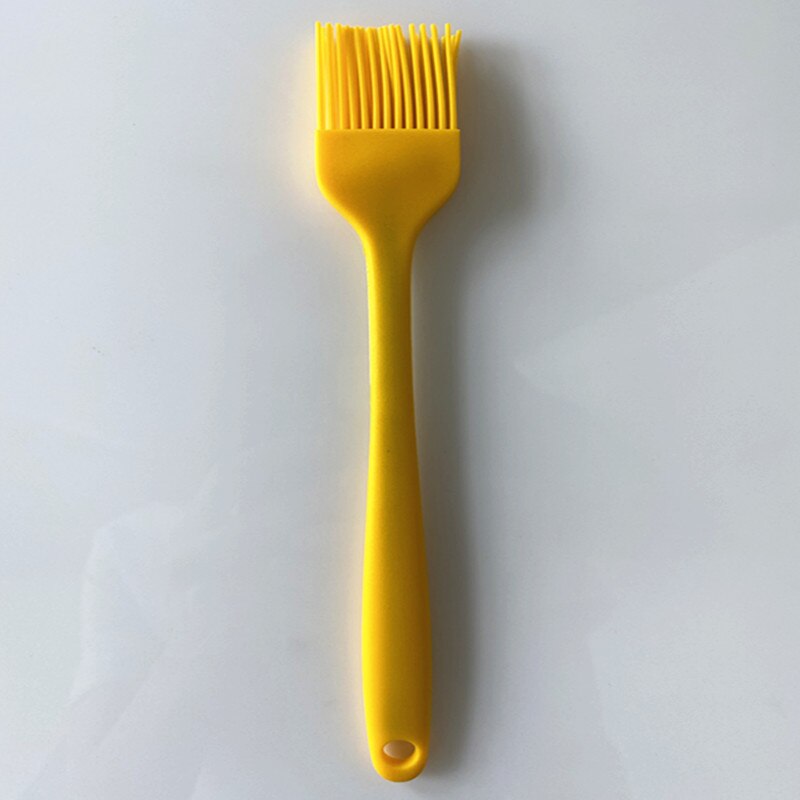 Cooking Silicone Spatula Set Cookie Pastry Scraper Cake Baking Spatula Spoon Scraper For Home Kitchen Tool Utensil Convenience: Yellow Brush