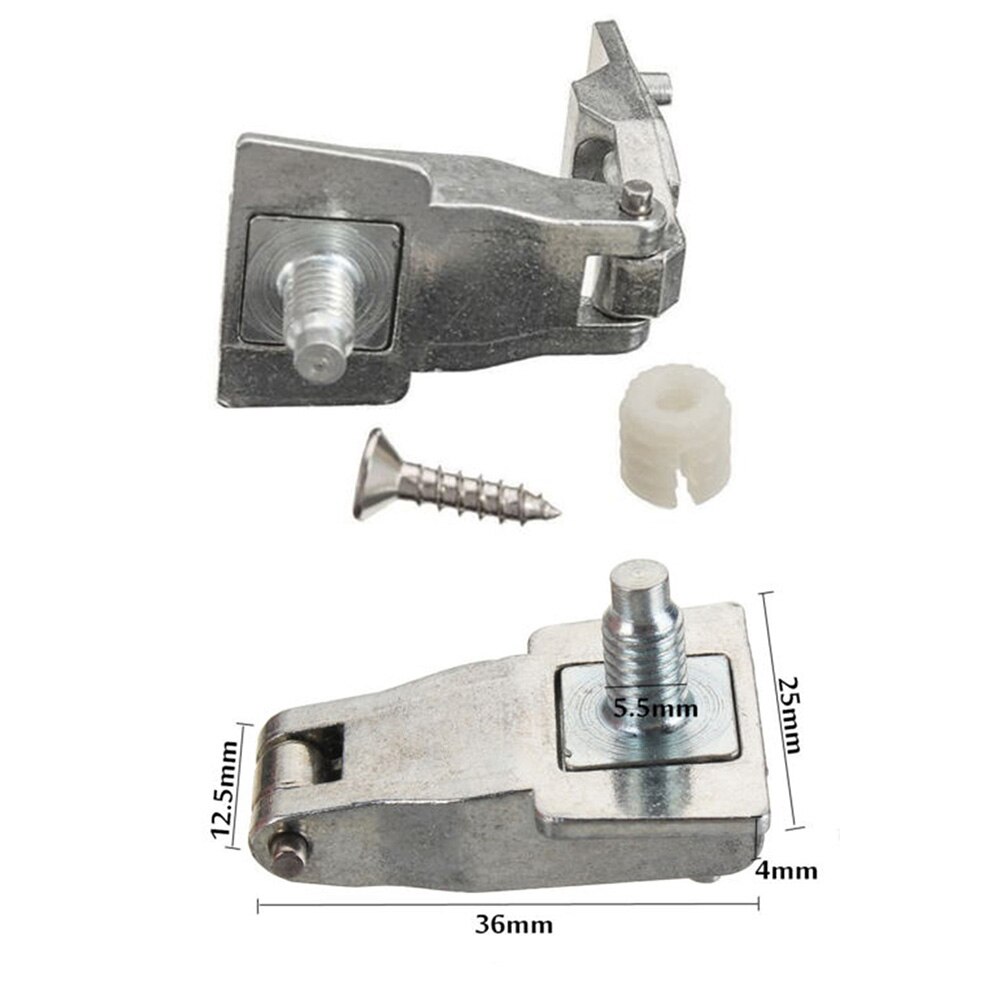 Voor Fiat 500 Auto Chroom Metalen Buitenste Deurklink Scharnier Reparatie Driver Passenger Side Vervanging Reparatie Kit Os/Ns 51964555