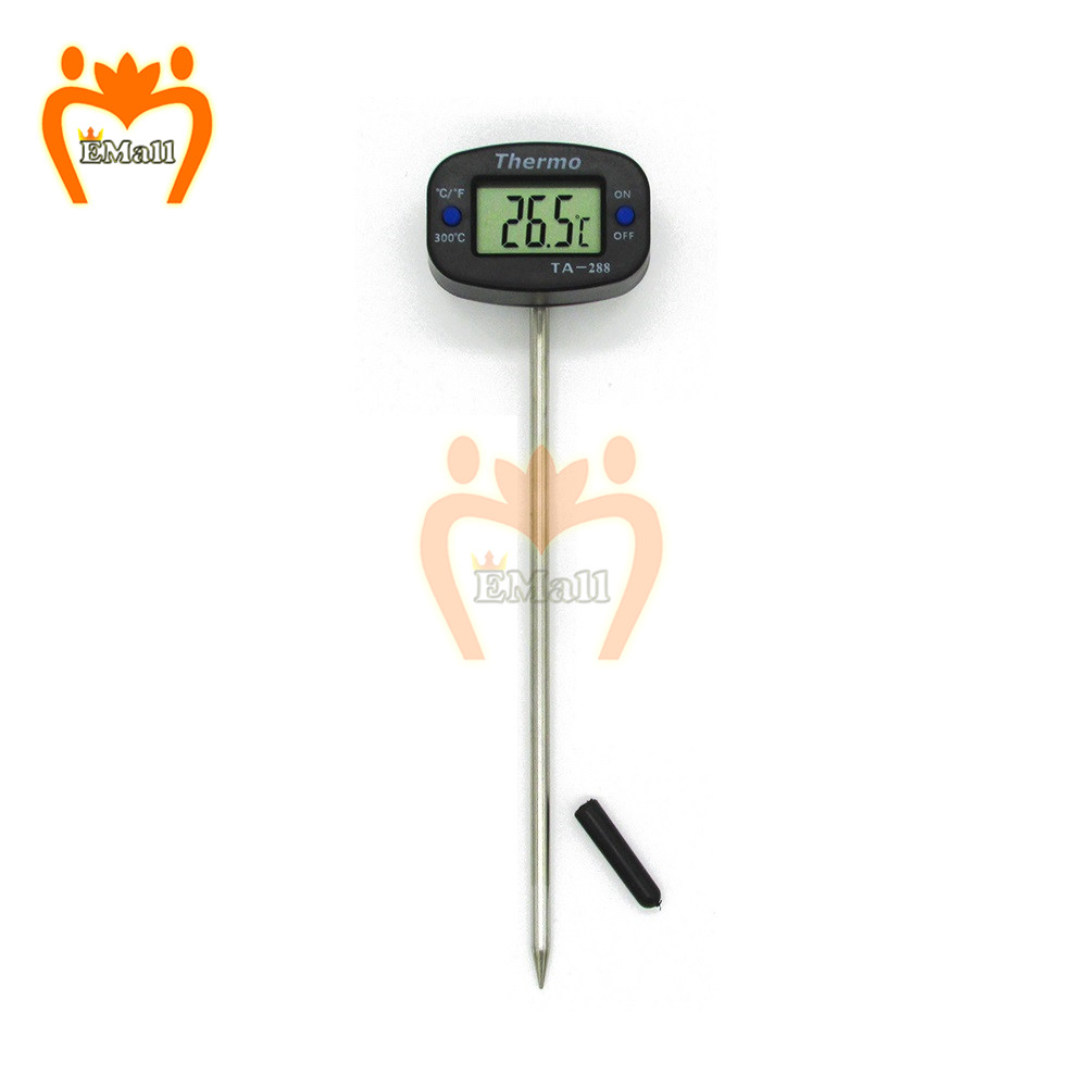 2 stk ovn kogetermometer temperaturmåler sensor test mini digital termometer rustfrit stål sonde mad kød grill kaffe