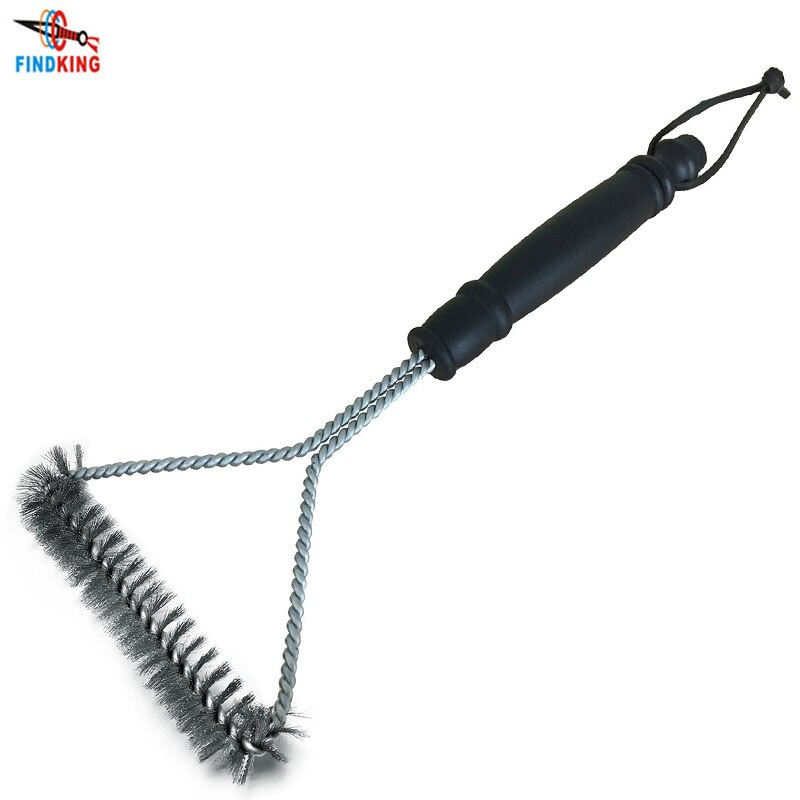 18 inch Grill Cleaning Brush BBQ tool grill brush 3 Stainless Steel Brushes In 1 Cleanin bbq Accessories Best cleaner barbecue: small