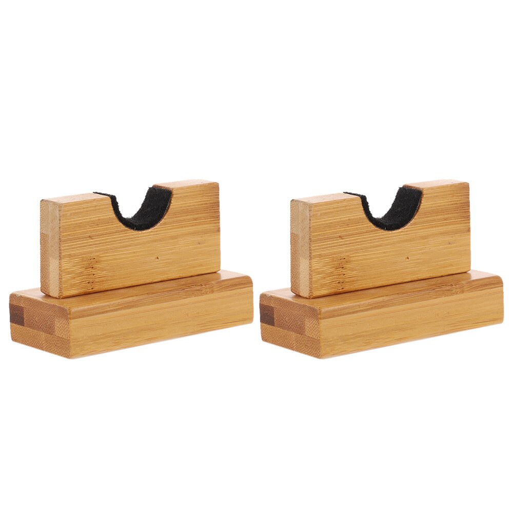 1 Pair of Bamboo Bat Racks Desktop Bat Holders Displaying Bat Stands Storage Stands