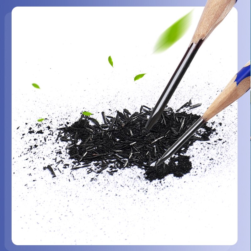 M&amp;G 2B Hole Pencil Correction Grip Posture Elementary School Pupils HB Triangle Rod Pencils For Children