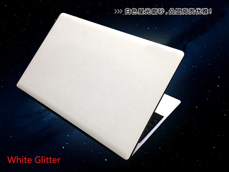 KH specjalny Laptop szczotkowane brokat naklejki skóry pokrywa straż Protector dla Lenovo Thinkpad X300 X301 13.3": White Glitter