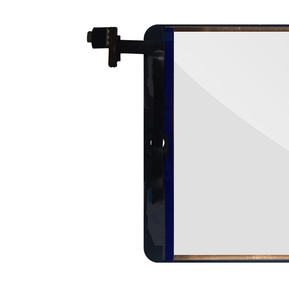 Qualidade original para ipad mini 1 2 a1432 a1454 a1455 a1489 a1490 a1491, touch screen digitizer, sensor de substituição + botão chave